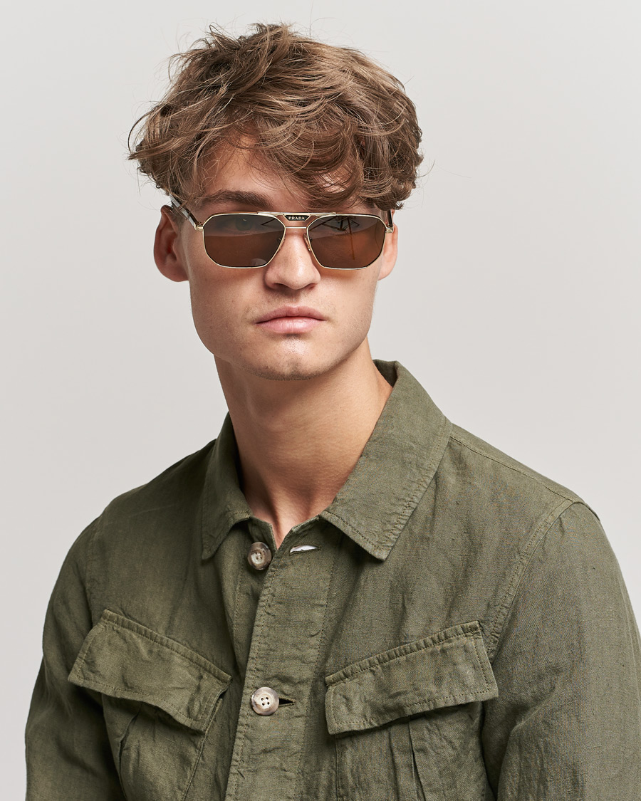 Herre | Prada Eyewear 0PR 58YS Polarized Sunglasses Brown | Prada Eyewear | 0PR 58YS Polarized Sunglasses Brown