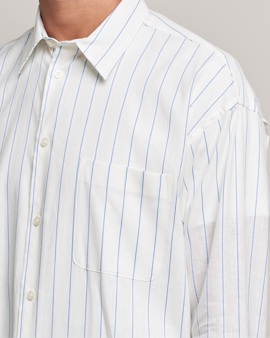 Herre | Skjorter | Samsøe Samsøe | Samsøe & Samsøe Luan Linen Cotton Shirt Antiqua Stripe
