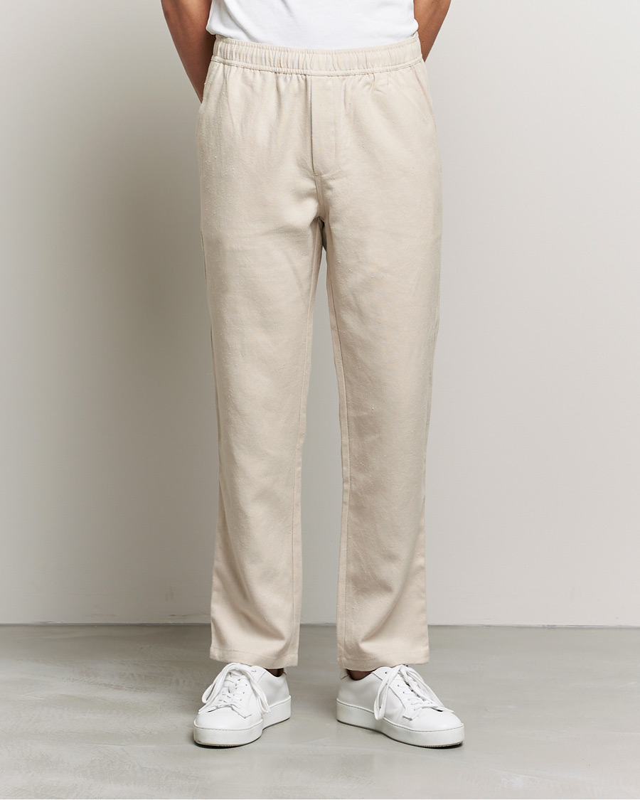 Herre | Bukser | Samsøe Samsøe | Samsøe & Samsøe Jabaria Organic Cotton Trousers Oatmeal