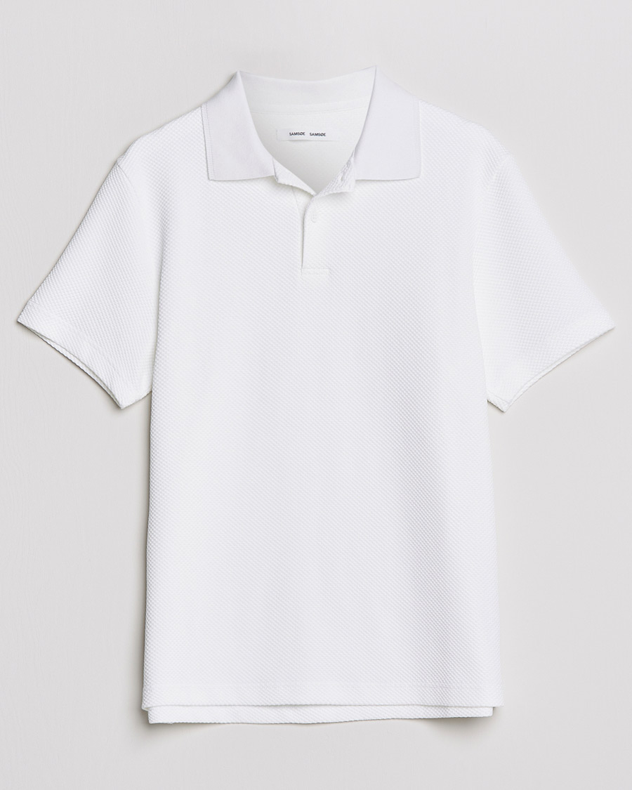 Herre | Polotrøjer | Samsøe Samsøe | Samsøe & Samsøe Taranto Organic Cotton Polo White