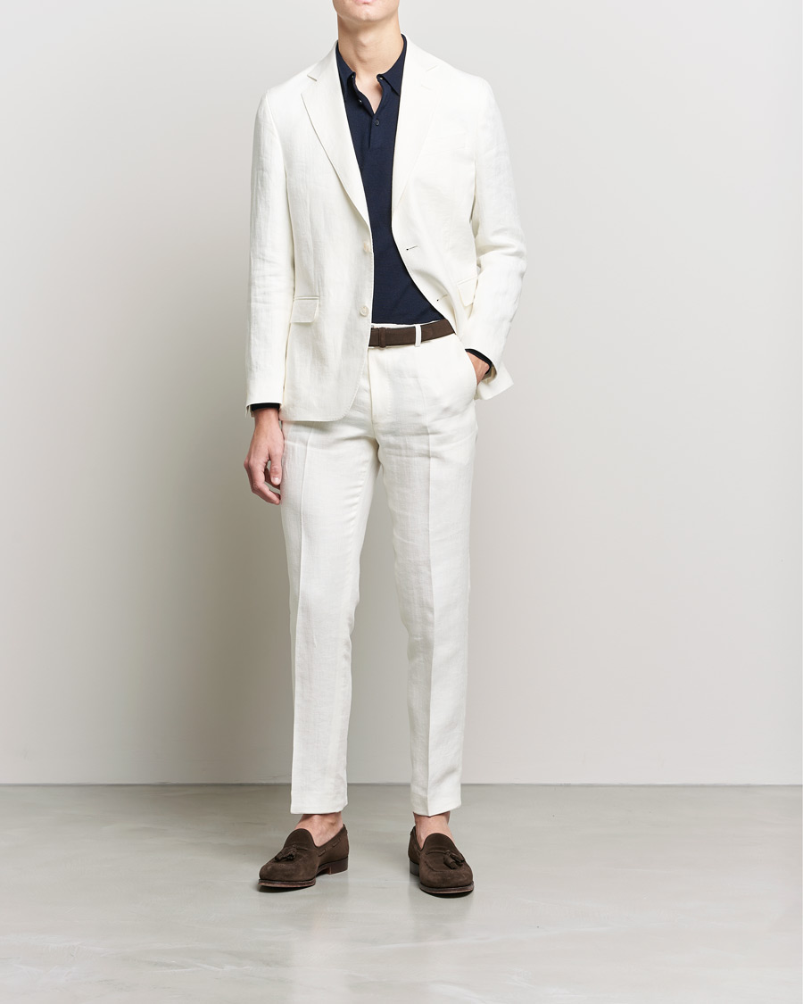 Herre | Blazere & jakker | Oscar Jacobson | Fogerty Linen Blazer White