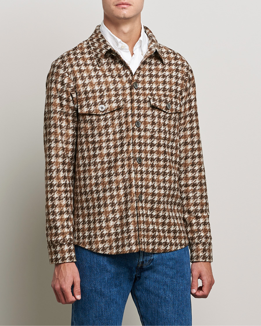 Herre | Skjorter | Oscar Jacobson | Milron Shirt Jacket Brown