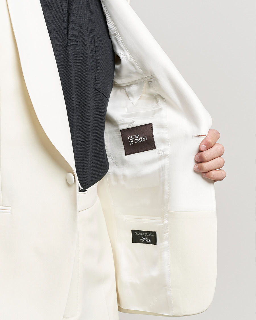 Herre | Jakkesæt | Oscar Jacobson | Figaro Light Wool Tuxedo Creme