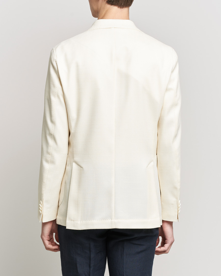 Herre | Blazere & jakker | Oscar Jacobson | Ferry Merino/Silk Patch Pocket Blazer Creme