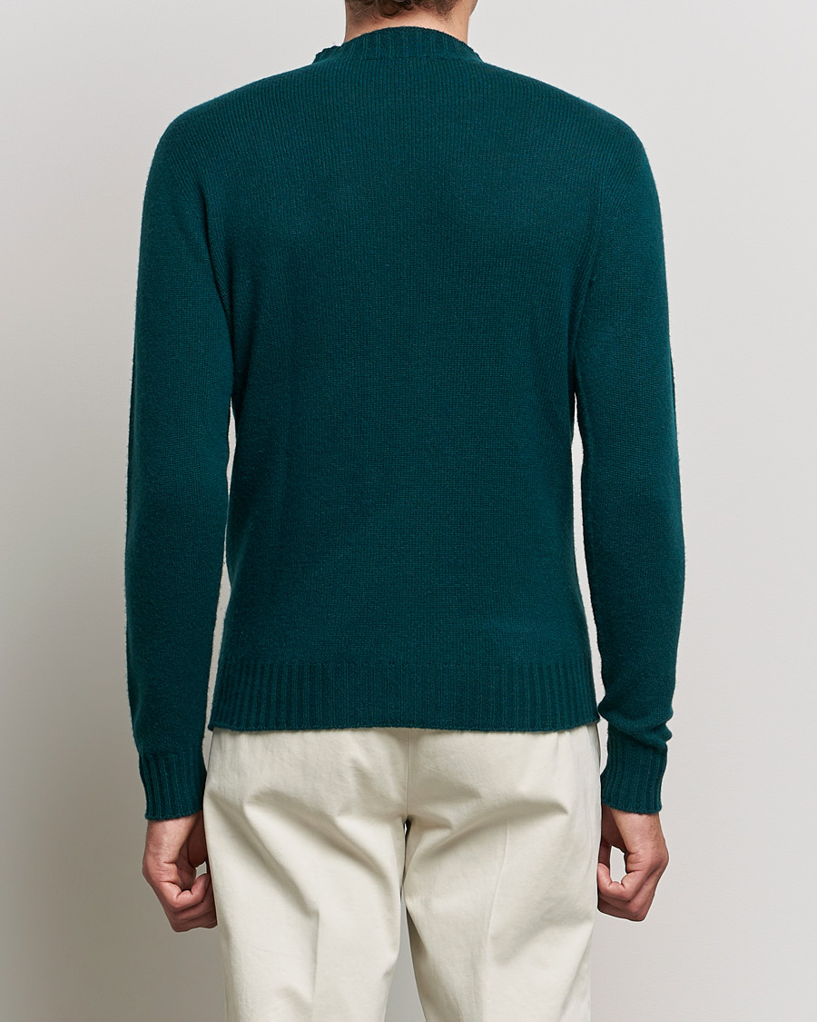 Herre | Trøjer | Altea | Wool/Cashmere Crew Neck Sweater Bottle Green
