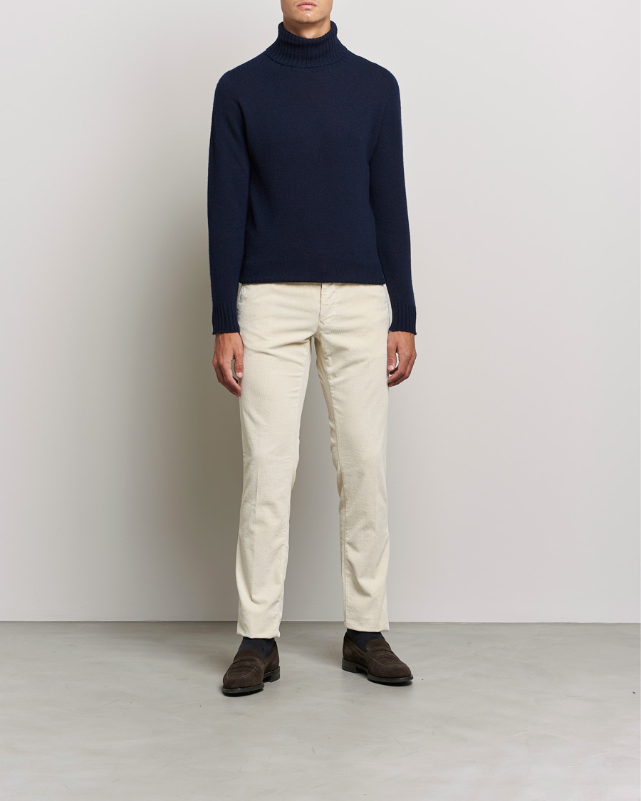 Herre | Trøjer | Altea | Wool/Cashmere Turtleneck Sweater Navy