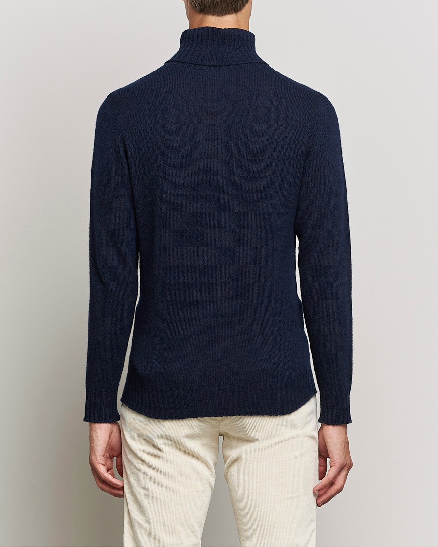 Herre | Trøjer | Altea | Wool/Cashmere Turtleneck Sweater Navy
