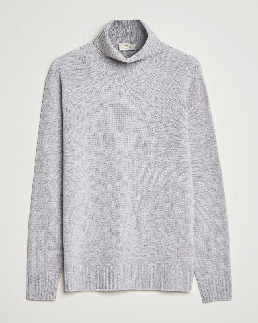 Herre | Trøjer | Altea | Wool/Cashmere Turtleneck Sweater Light Grey