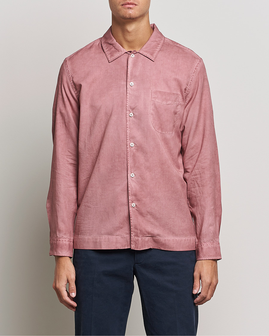 Herre | Italian Department | Altea | Garment Dyed Shirt Antique Pink