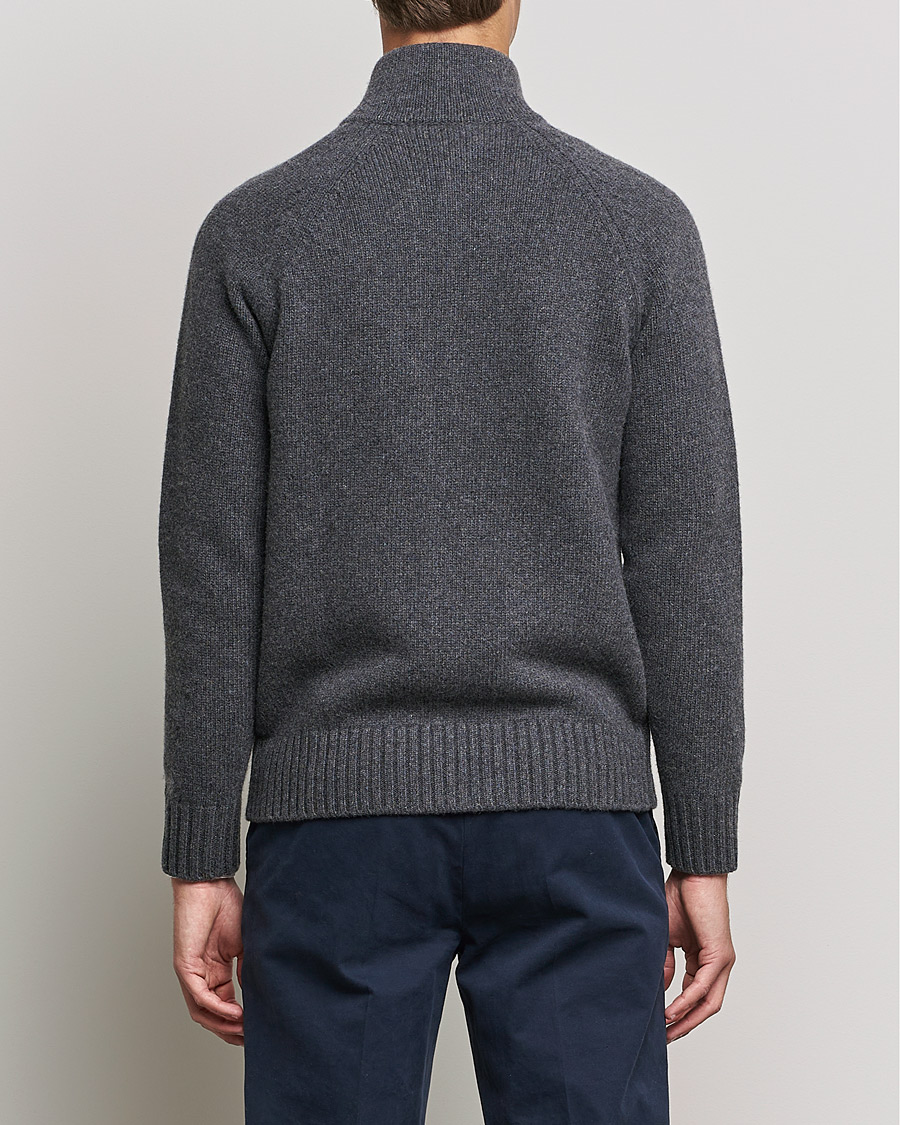 Herre | Trøjer | Altea | Wool Zip Jacket Grey Melange