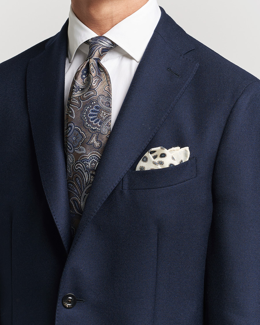 Herre | Amanda Christensen Silk Mulberry 8cm Large Paisley Tie Brown | Amanda Christensen | Silk Mulberry 8cm Large Paisley Tie Brown