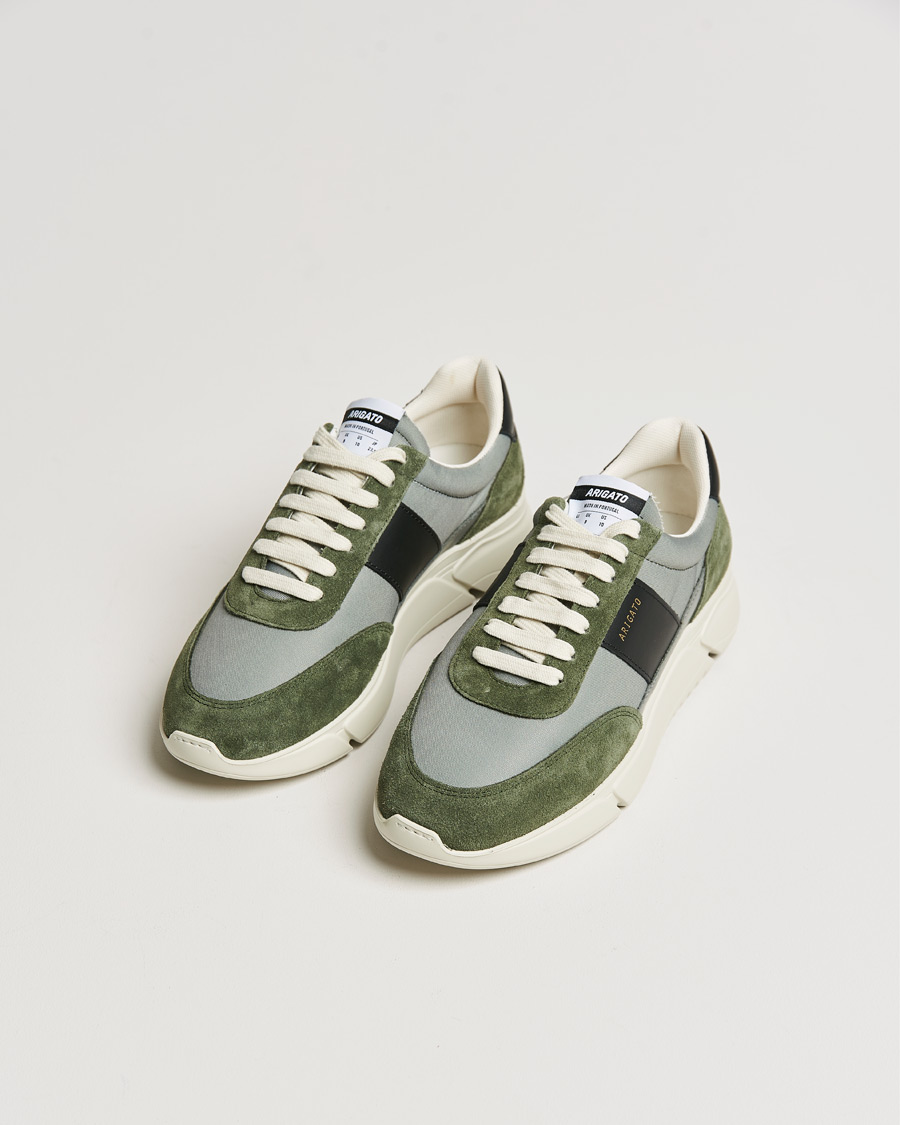 Herre | Sko i ruskind | Axel Arigato | Genesis Vintage Runner Sneaker Dark Green