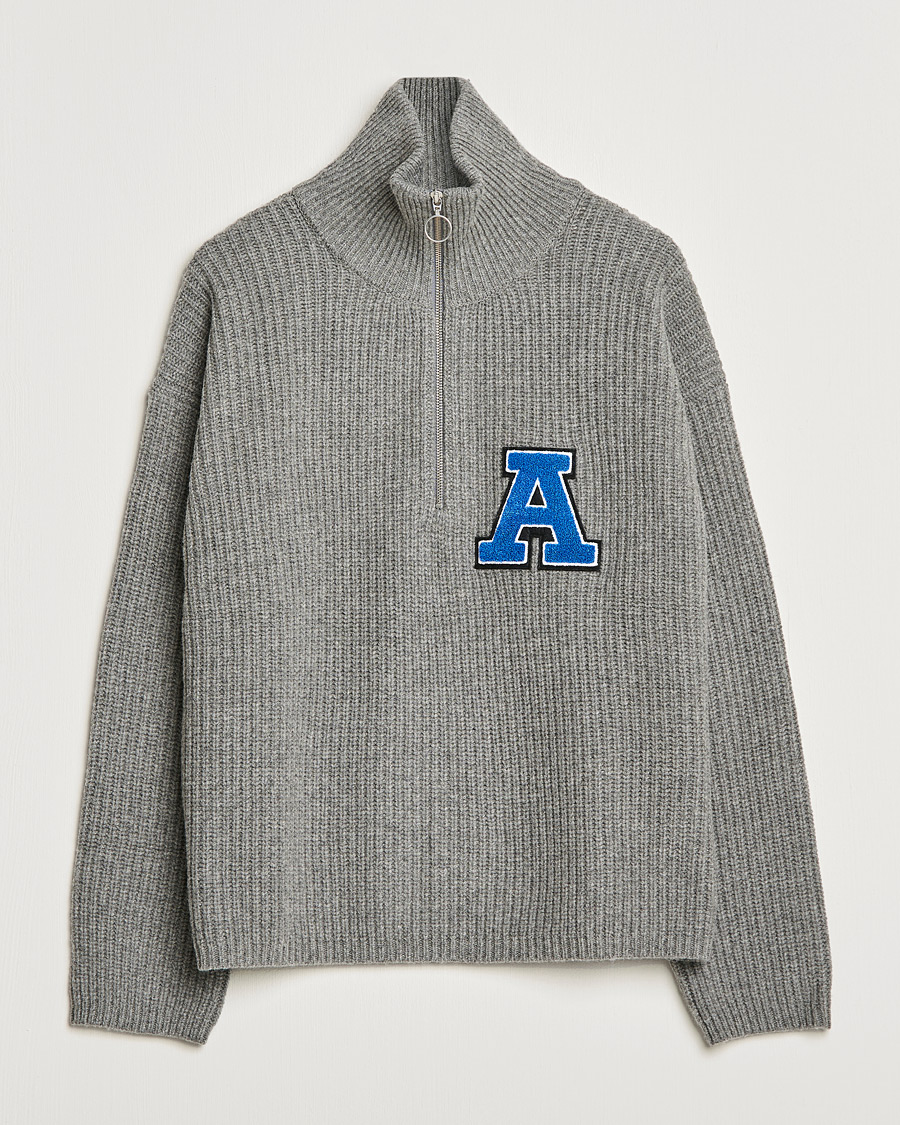 Herre |  | Axel Arigato | Team Half Zip Sweater Grey