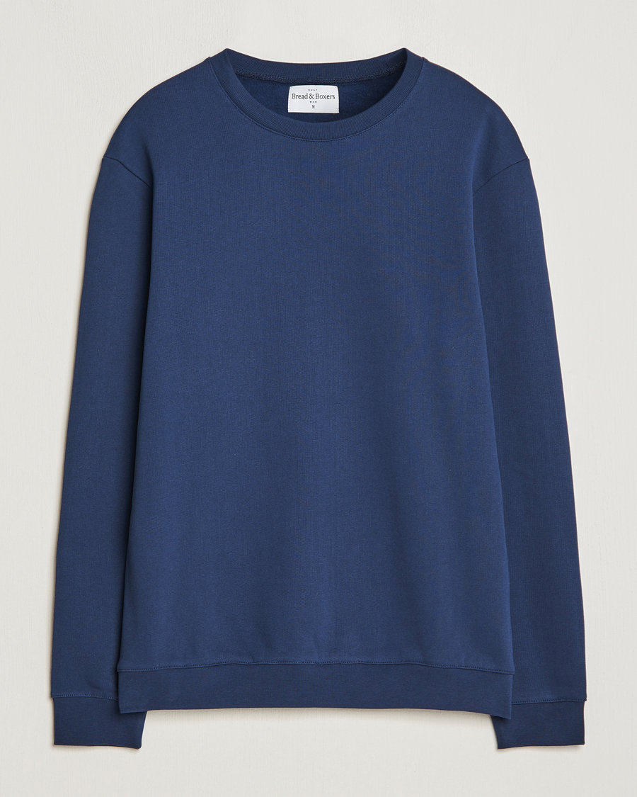 Herre | Trøjer | Bread & Boxers | Loungewear Sweatshirt Navy Blue