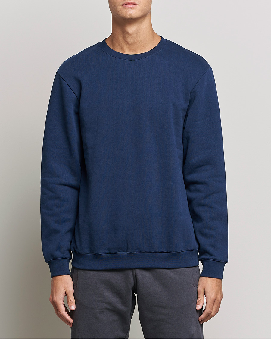 Herre | Trøjer | Bread & Boxers | Loungewear Sweatshirt Navy Blue