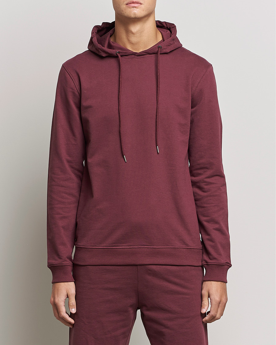 Herre | Trøjer | Bread & Boxers | Loungewear Hoodie Burgundy