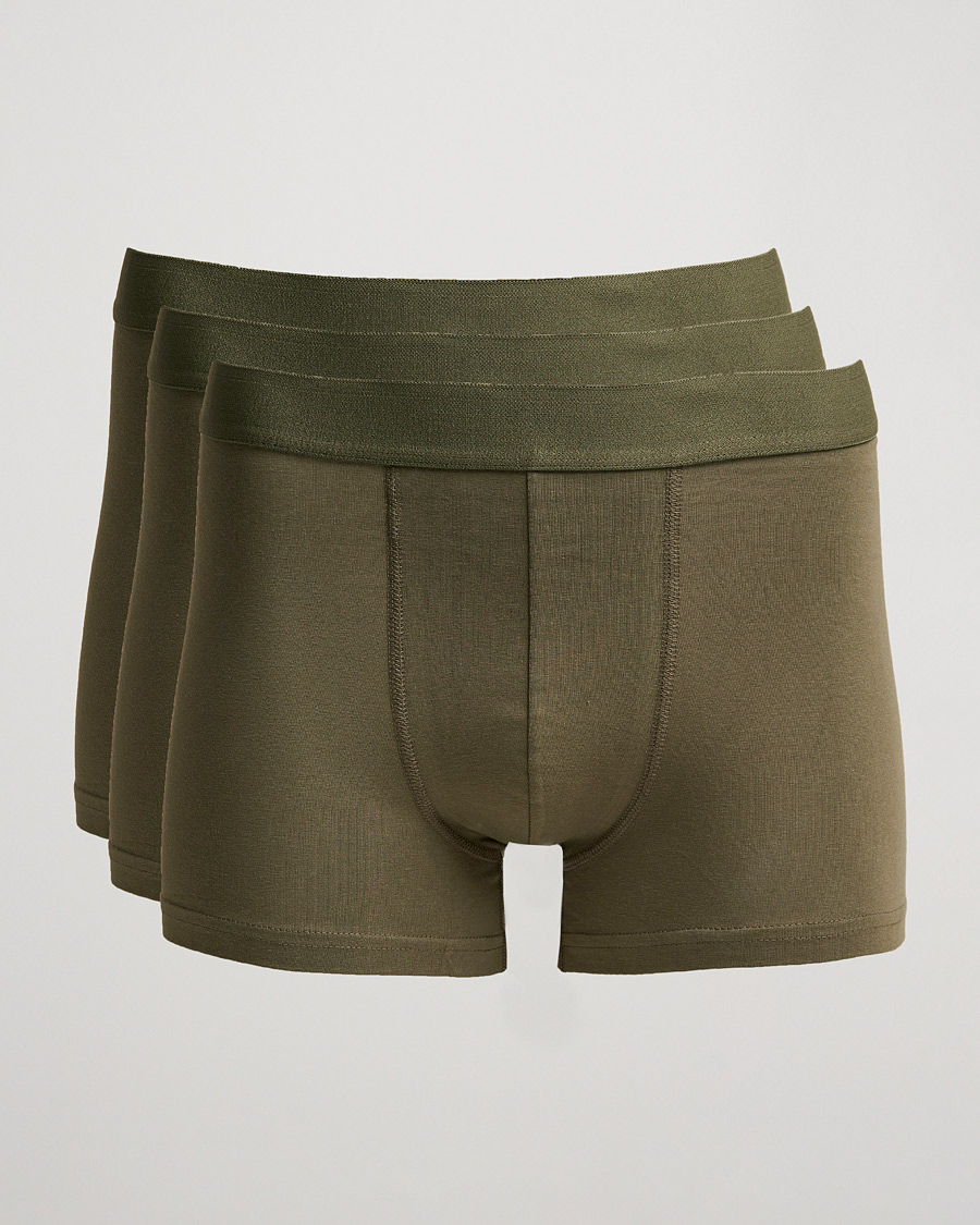 Herre | Undertøj | Bread & Boxers | 3-Pack Boxer Brief Army Green