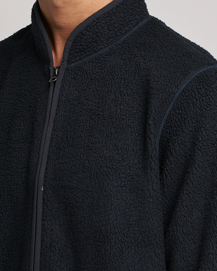 Herre | Trøjer | Bread & Boxers | Full Zip Fleece Jacket Navy Blue