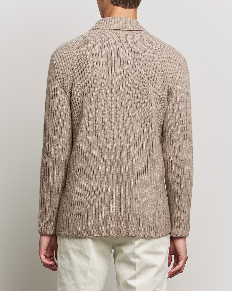Herre | Blazere & jakker | Brioni | Pure Cashmere Knitted Blazer Beige