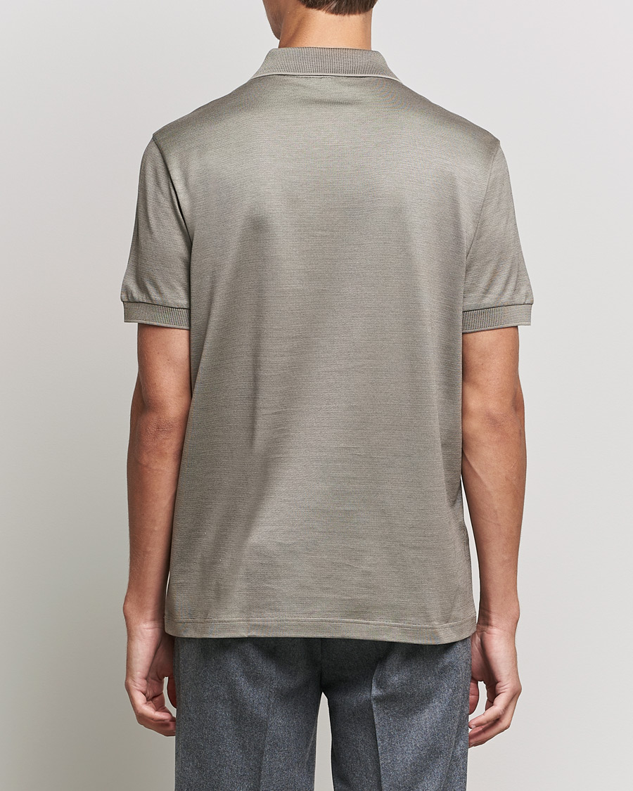 Herre | Polotrøjer | Brioni | Cotton/Silk Short Sleeve Polo Beige