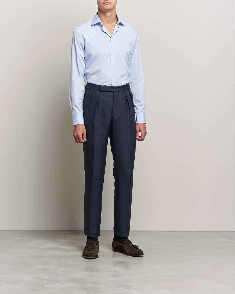 Herre | Businessskjorter | Brioni | Slim Fit Dress Shirt Light Blue