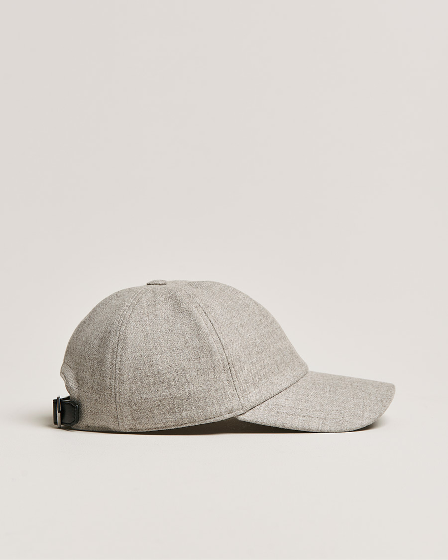 Herre | Brioni Cashmere Flannel Baseball Cap Light Grey | Brioni | Cashmere Flannel Baseball Cap Light Grey