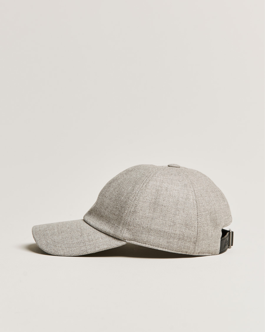 Herre | Brioni Cashmere Flannel Baseball Cap Light Grey | Brioni | Cashmere Flannel Baseball Cap Light Grey