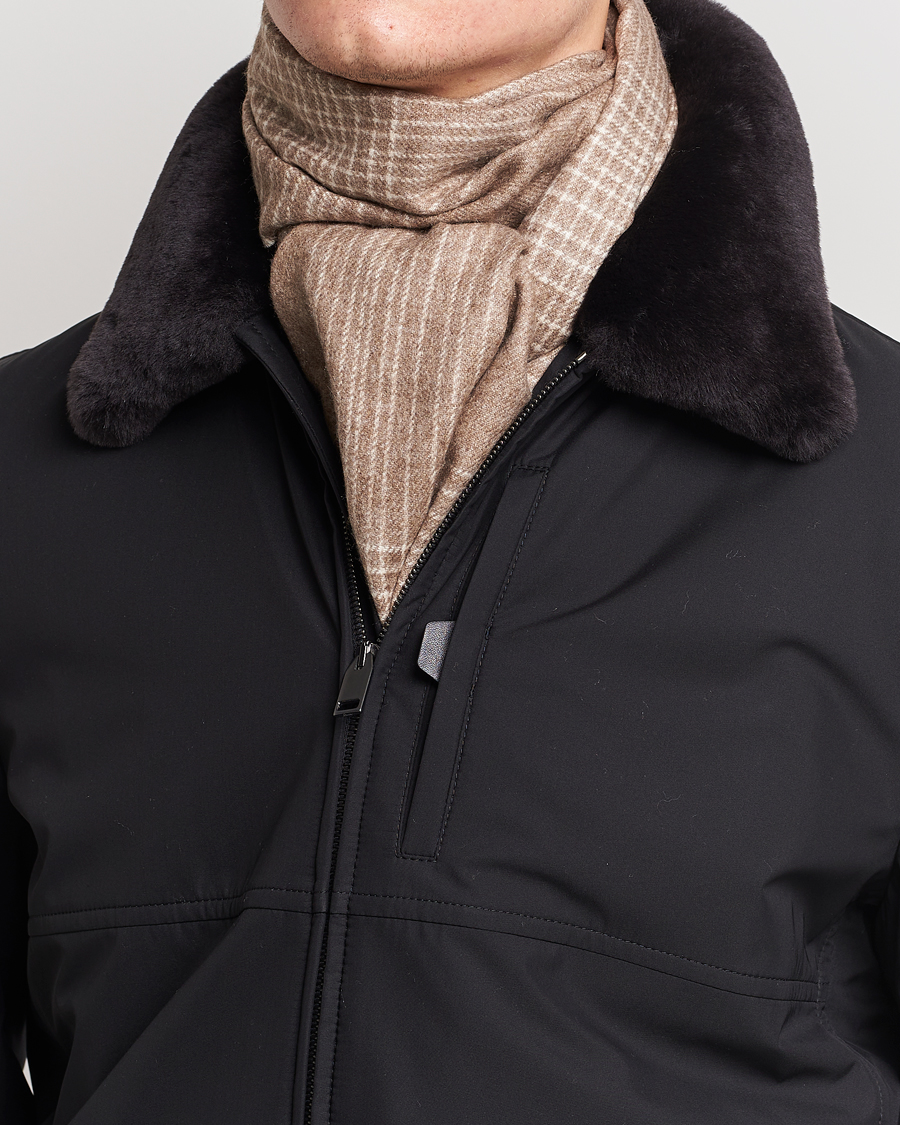 Herre | Brioni Cashmere/Silk Scarf Taupe | Brioni | Cashmere/Silk Scarf Taupe