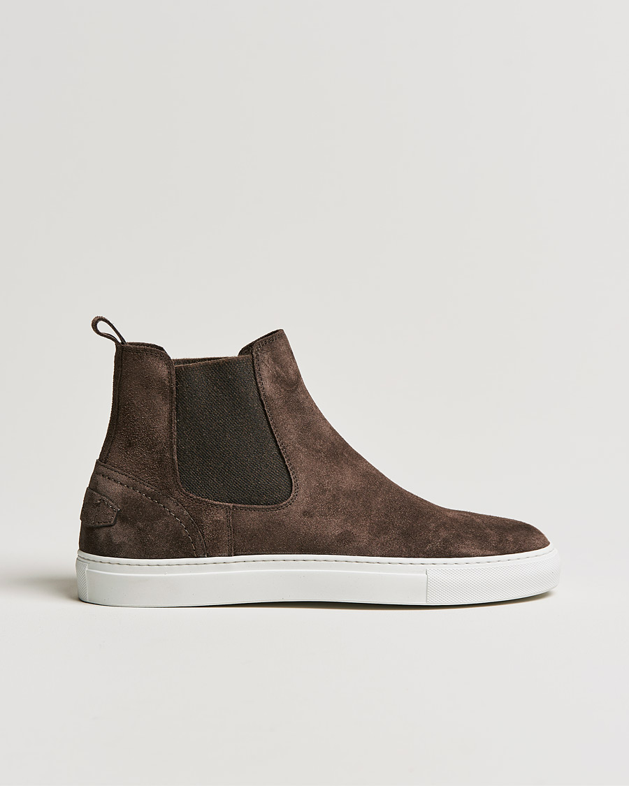 Herre | Brioni Classic Sneakers Dark Brown Suede | Brioni | Classic Sneakers Dark Brown Suede