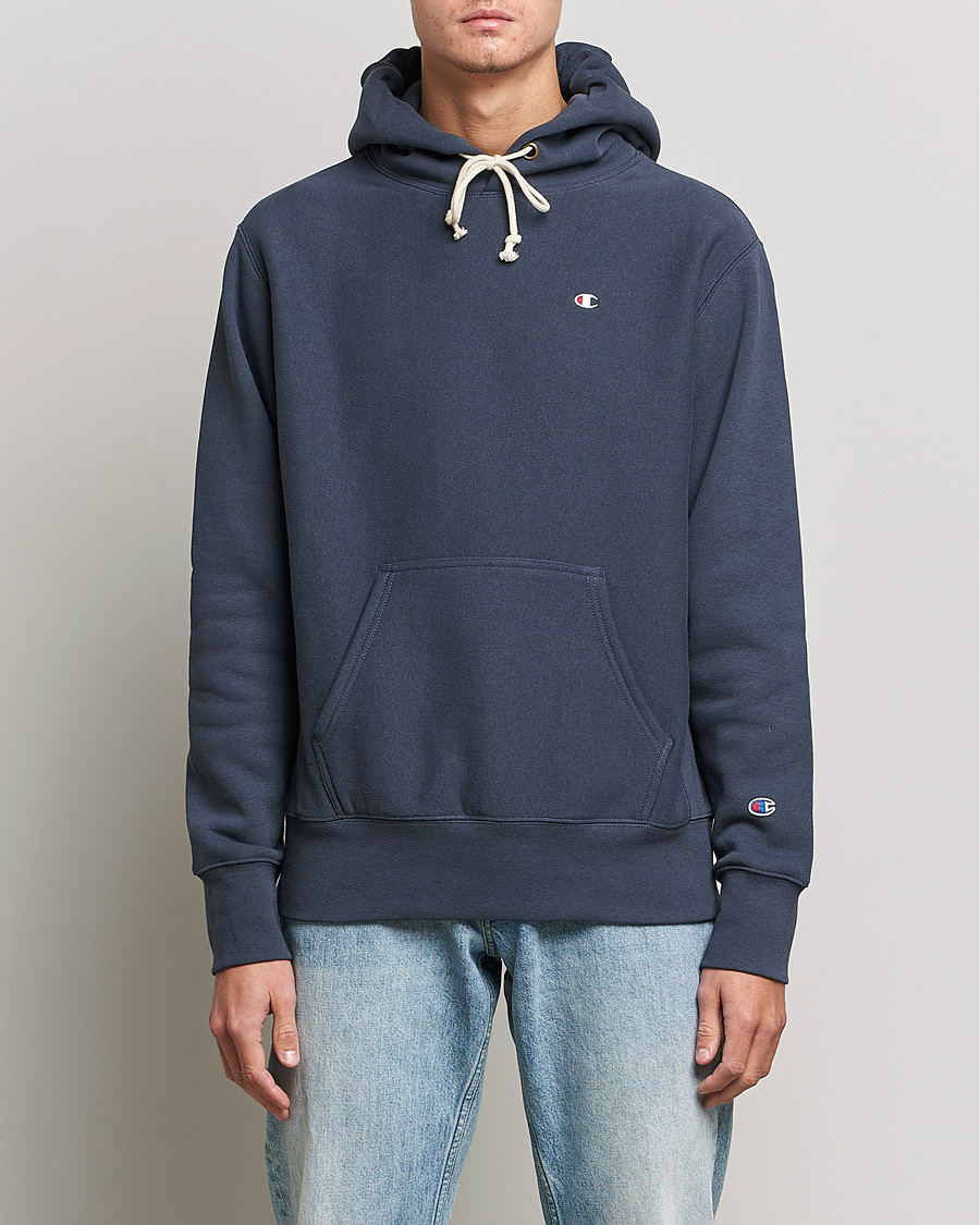 Herre | Trøjer | Champion | Reverse Weave Soft Fleece Hood Navy