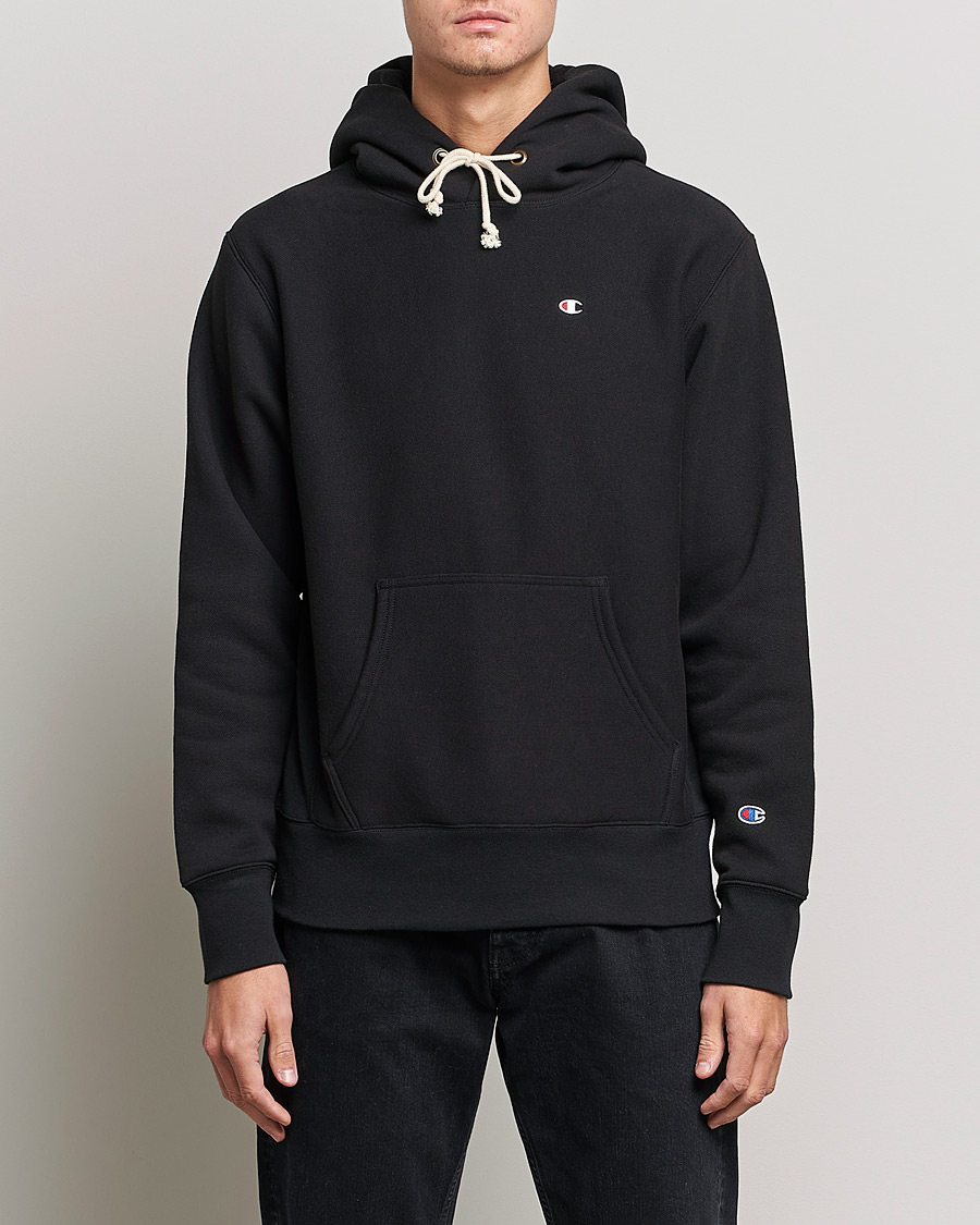 Herre | Training | Champion | Reverse Weave Soft Fleece Hood Black