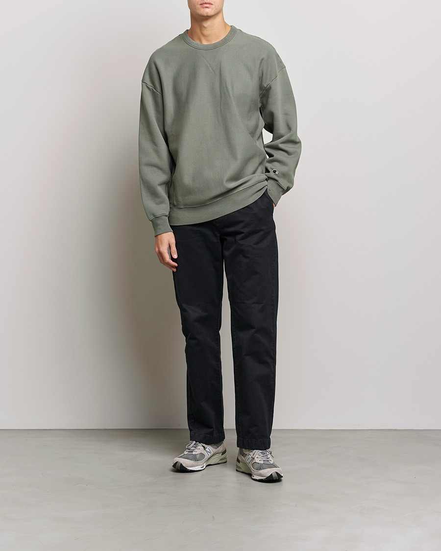 Herre | Grå sweatshirts | Champion | Heritage Garment Dyed Sweatshirt Dark Grey