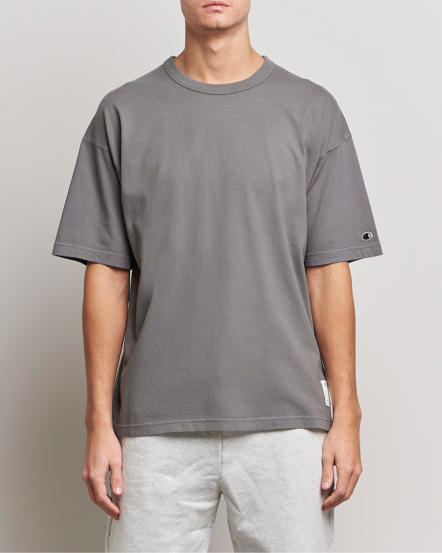 Herre | T-Shirts | Champion | Heritage Garment Dyed T-Shirt Dark Grey