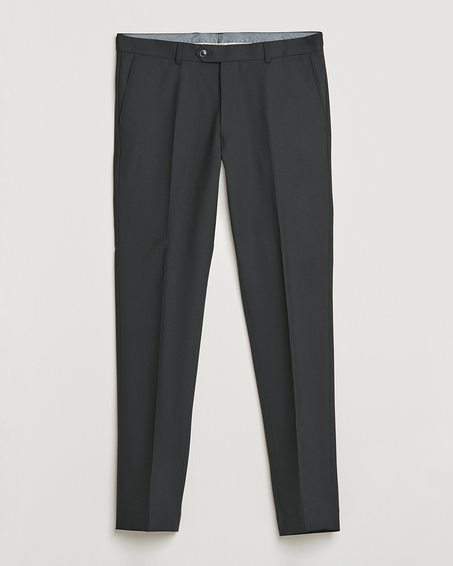 Herre | Bukser | Oscar Jacobson | Denz Super 120's Wool Trousers Black