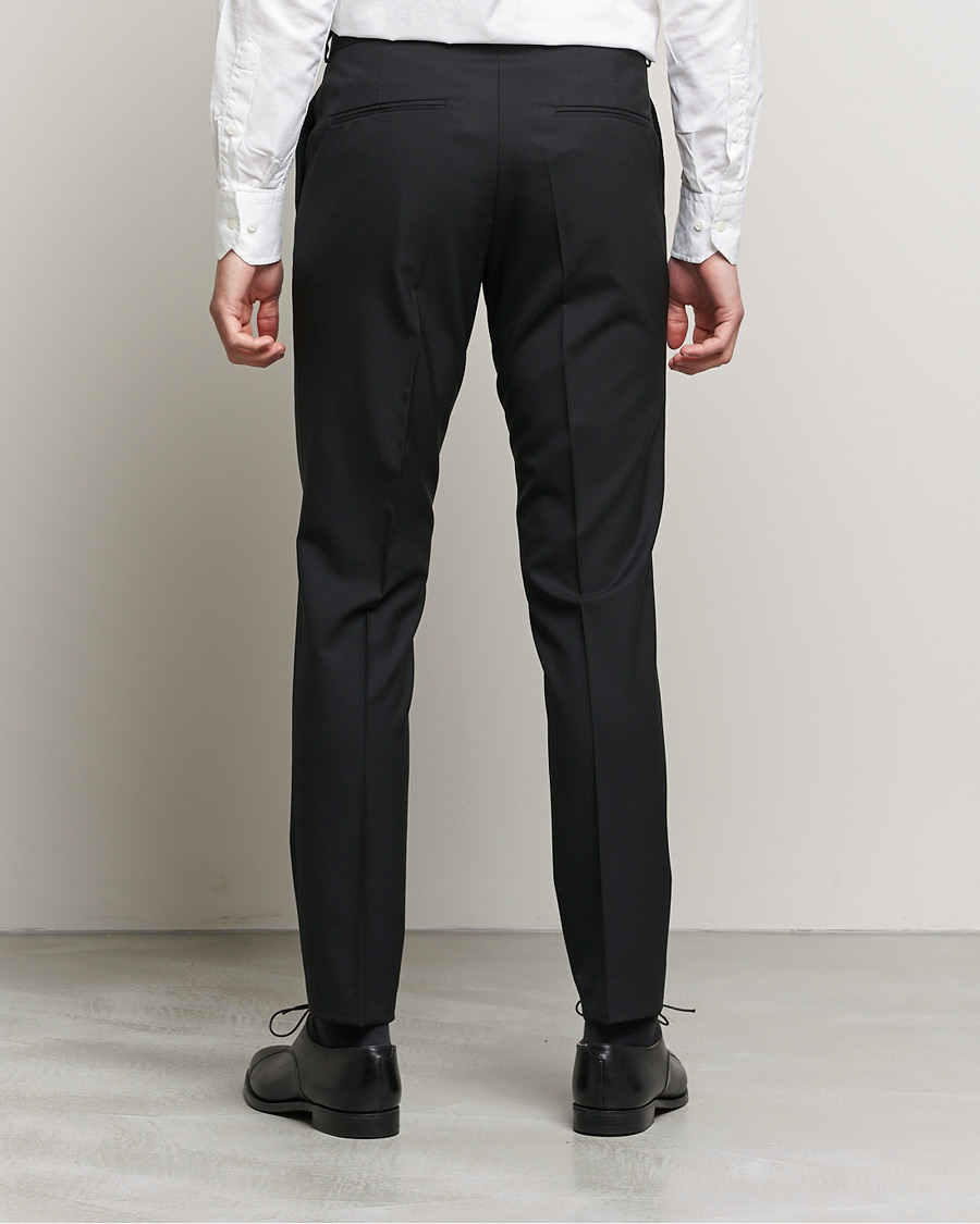 Herre | Bukser | Oscar Jacobson | Denz Super 120's Wool Trousers Black