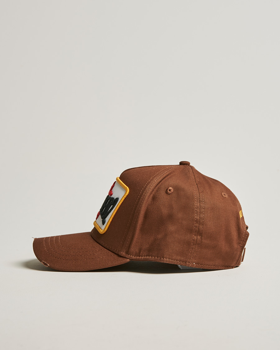 Herre | Dsquared2 D2 Patch Baseball Cap Hazel | Dsquared2 | D2 Patch Baseball Cap Hazel