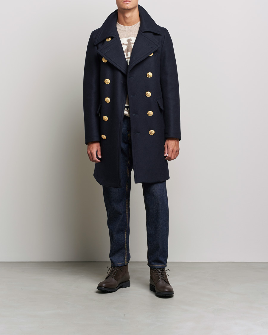 Herre | Jakker | Dsquared2 | Double Breasted Sailor Coat Navy