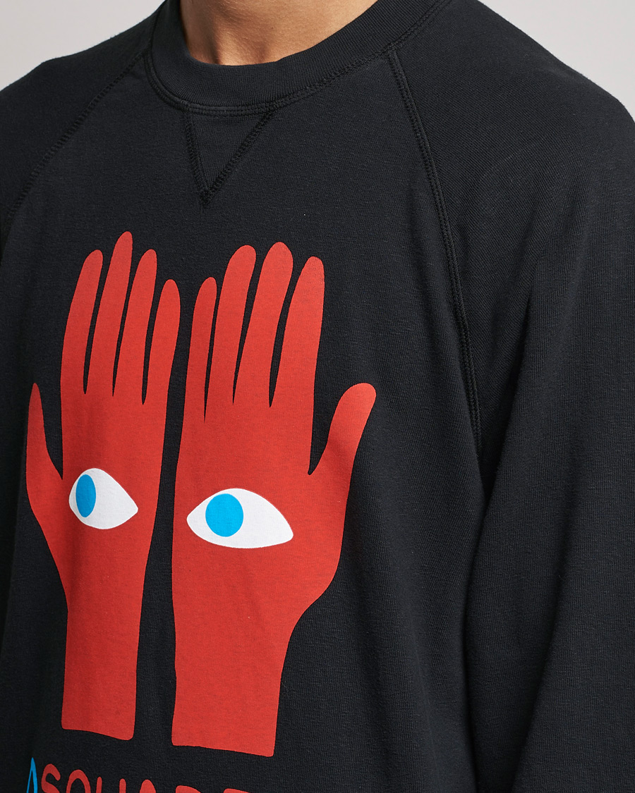 Herre | Trøjer | Dsquared2 | Eyes On Hand Sweatshirt Black