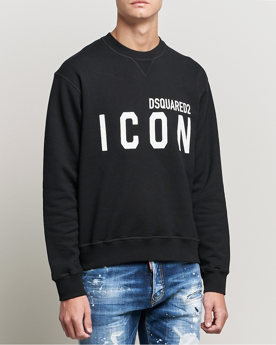 Herre | Dsquared2 | Dsquared2 | Icon Logo Sweatshirt  Black