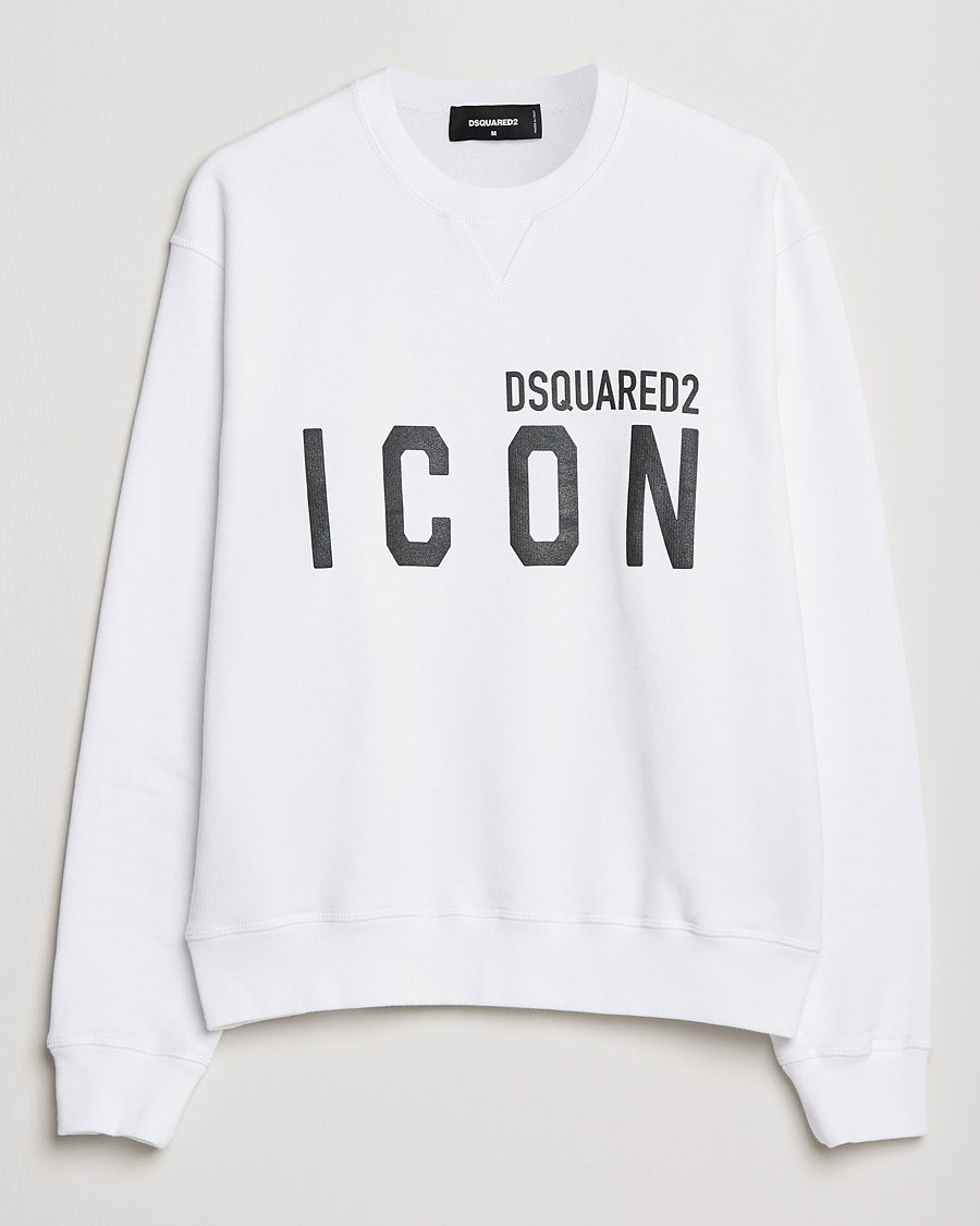 Herre | Trøjer | Dsquared2 | Icon Logo Sweatshirt White