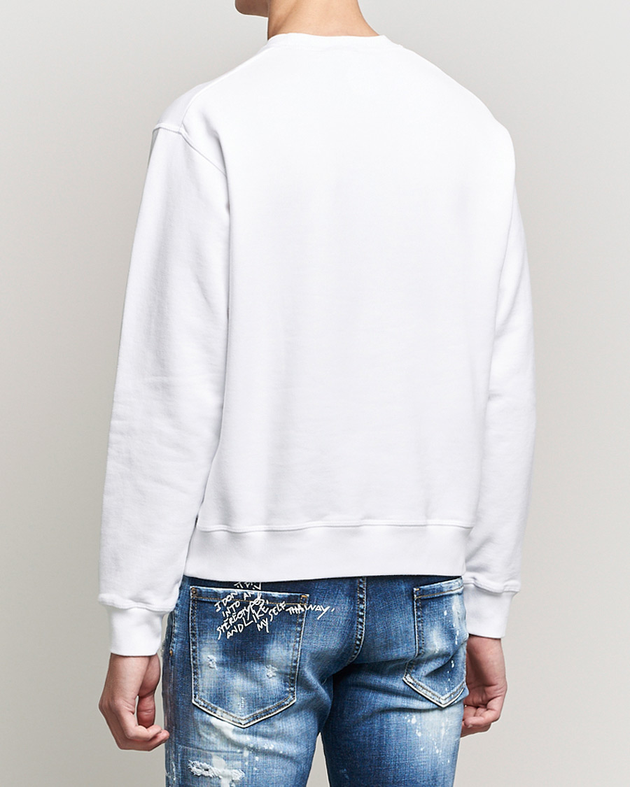 Herre | Trøjer | Dsquared2 | Icon Logo Sweatshirt White
