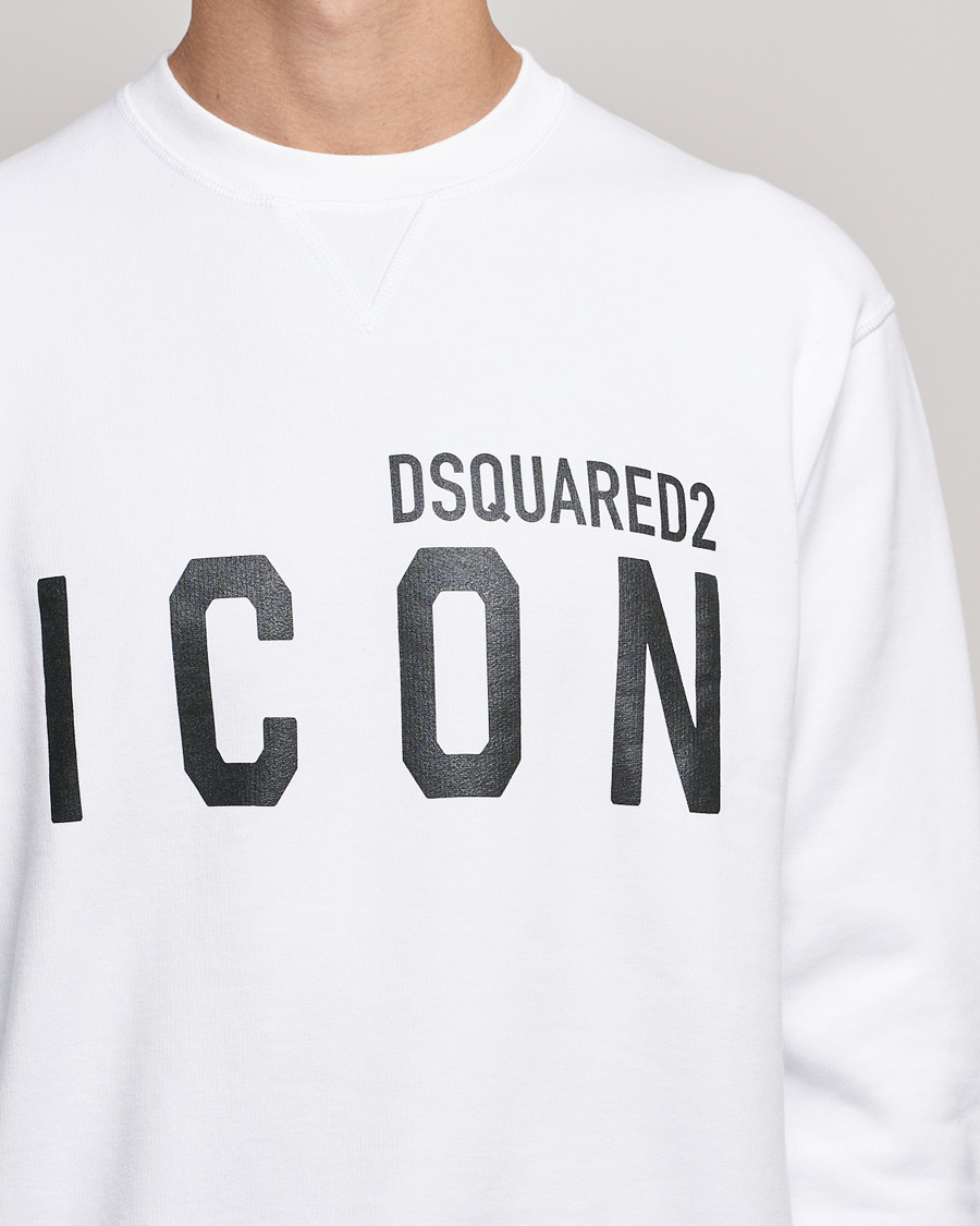 Herre | Trøjer | Dsquared2 | Icon Logo Sweatshirt White