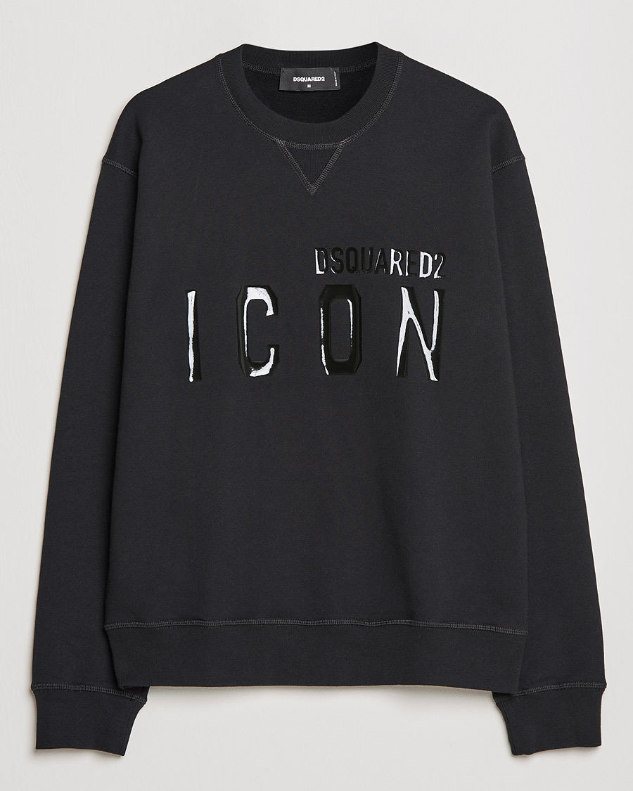 Herre | Trøjer | Dsquared2 | Icon Tonal Logo Sweatshirt Black