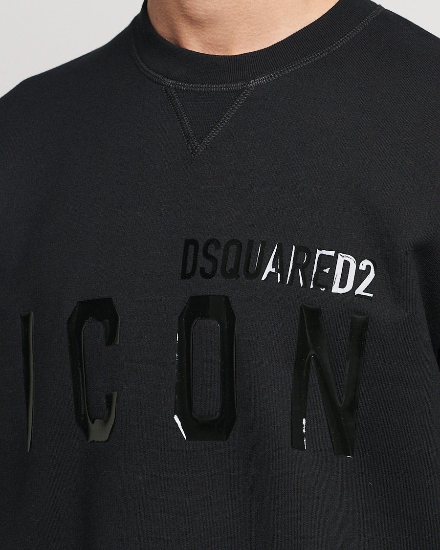 Herre | Trøjer | Dsquared2 | Icon Tonal Logo Sweatshirt Black