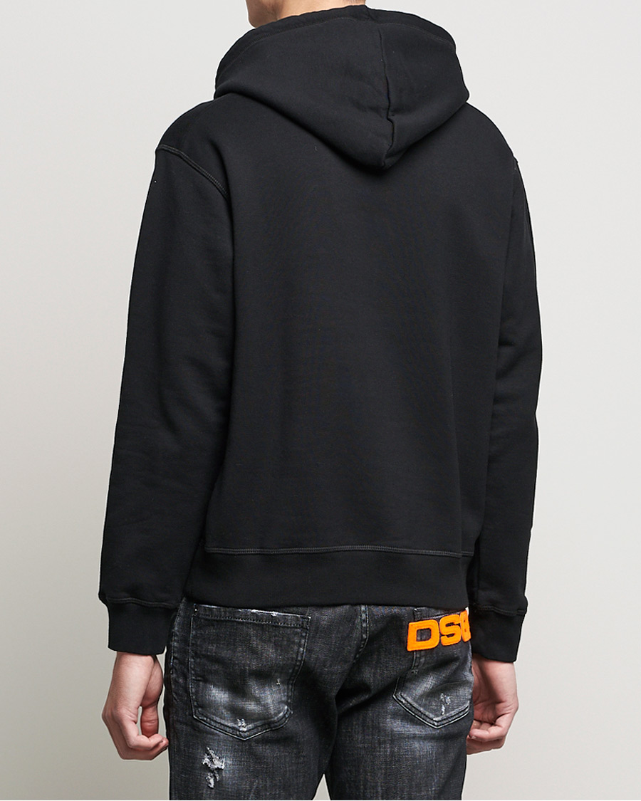 Herre | Trøjer | Dsquared2 | Icon small Logo Hoodie Black