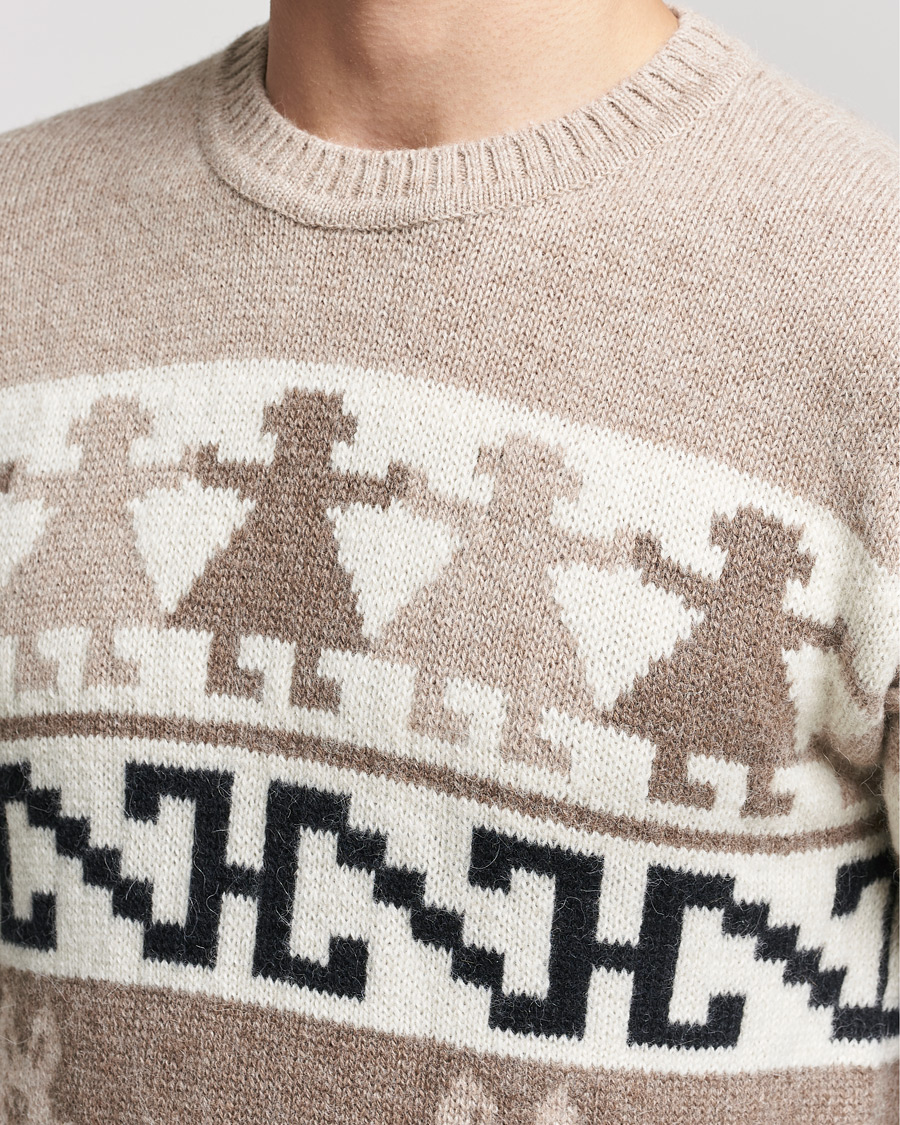 Herre | Trøjer | Dsquared2 | Llamas Heavy knitted Sweater Beige