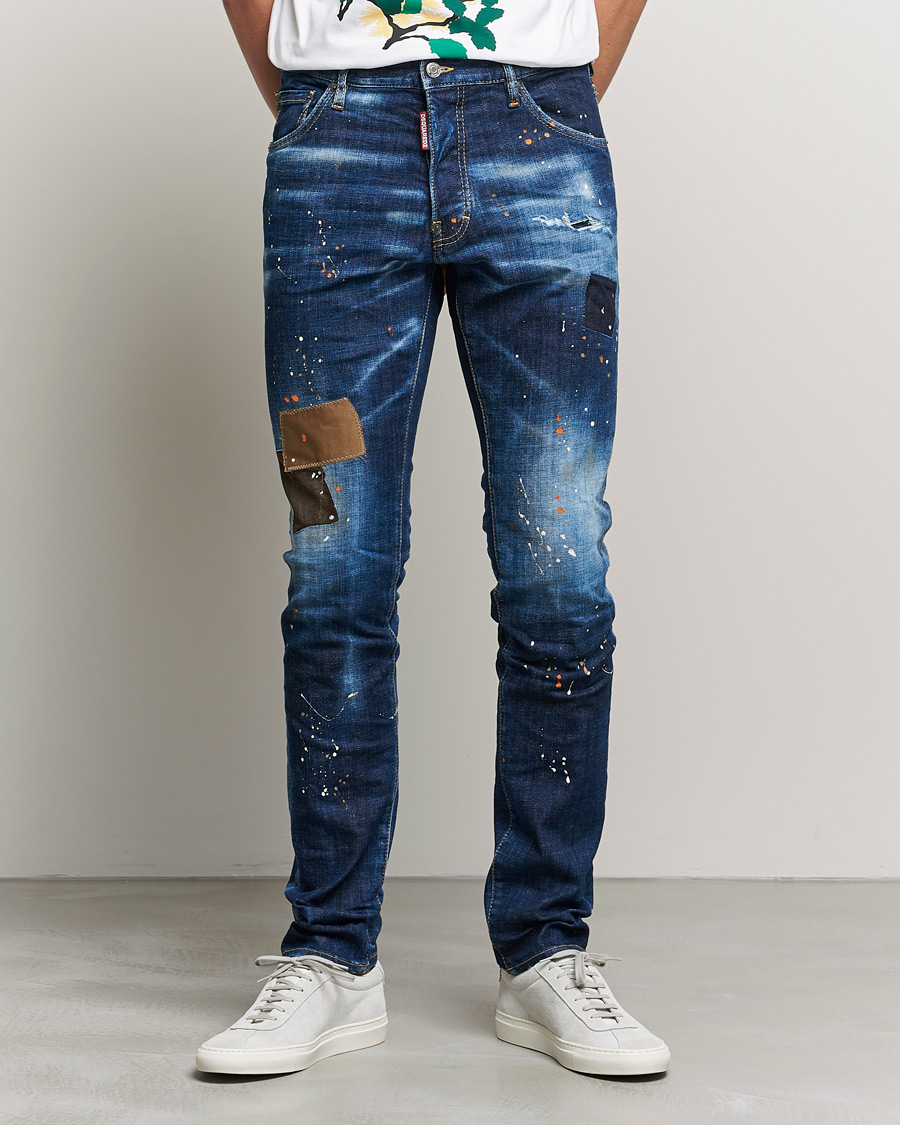 Herre | Jeans | Dsquared2 | Cool Guy Patch Jeans Blue Wash