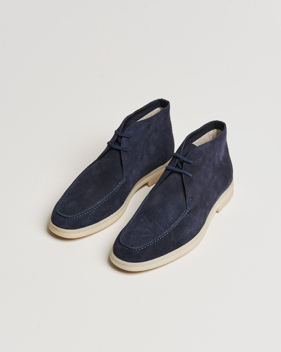 Herre | Håndlavede sko | Church's | Cashmere Lined Chukka Boots Navy