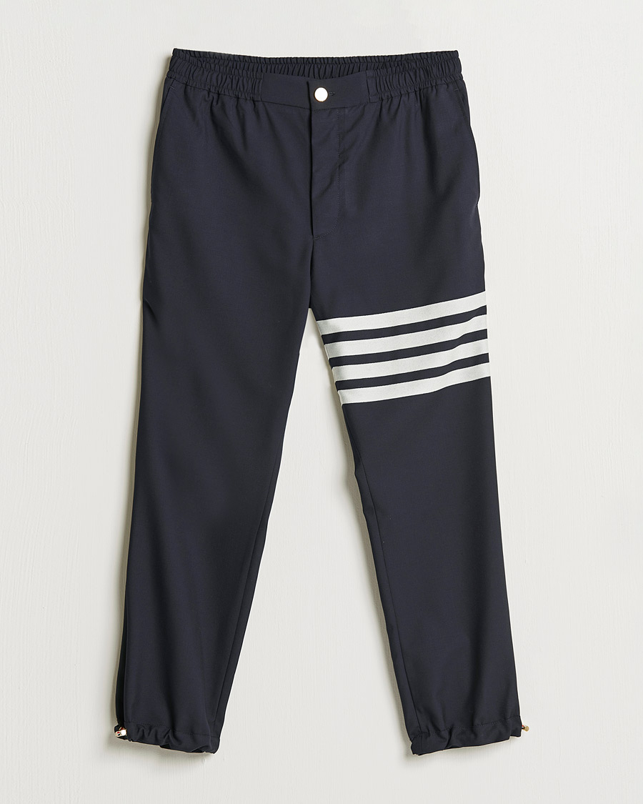 Herre | Bukser | Thom Browne | 4 Bar Wool Track Trousers Navy