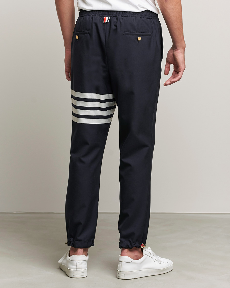 Herre | Drawstringbukser  | Thom Browne | 4 Bar Wool Track Trousers Navy